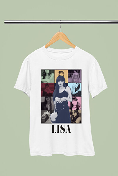 MAGORS تيشيرت LISA FROM BLACKPINK مطبوع 100% قطن بقصة عادية للأطفال والمراهقين