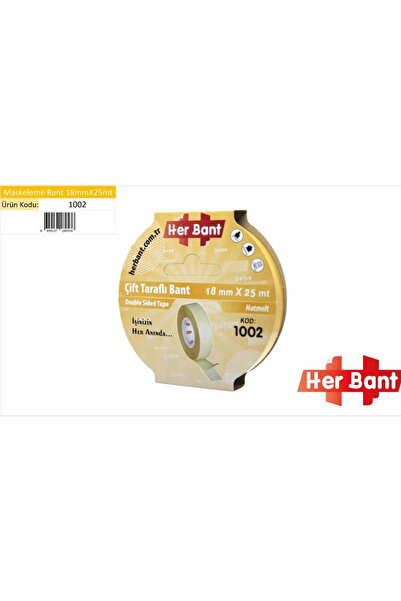 Tesa Her Bant Çift Taraflı Bant Askılı 18x25 Mt 1002