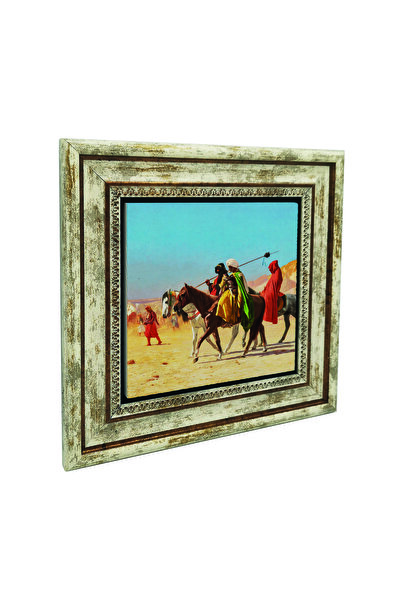 Sadrazam Cai în deșert Pictură pe piatră naturală cu imprimeu oficial 25X25KR...