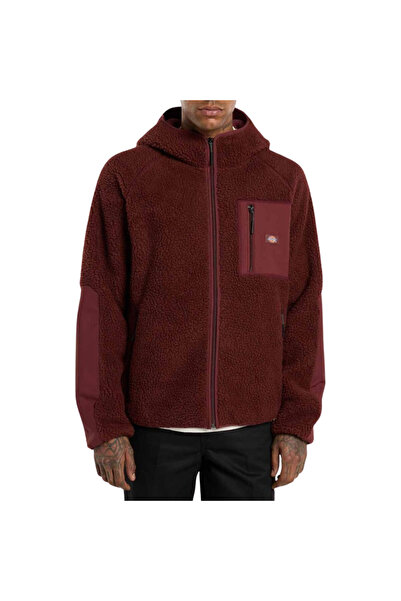 Dickies ΚΕΝΤΡΑΛ Φλις με ψηλό πέλος, με κουκούλα και φερμουάρ Αντόρα L