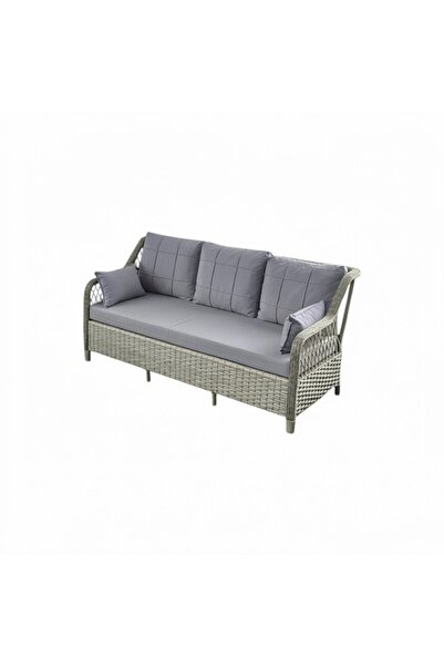 Tu Tienda PETRA GALVANİZLİ 3+1+1+MASA(80X140)+2 PUF BAHÇE BALKON MOBİLYASI
