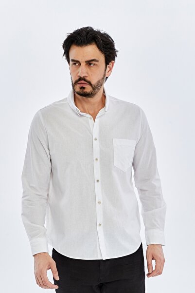 trender Cămașă bărbătească 12-7090 Albă