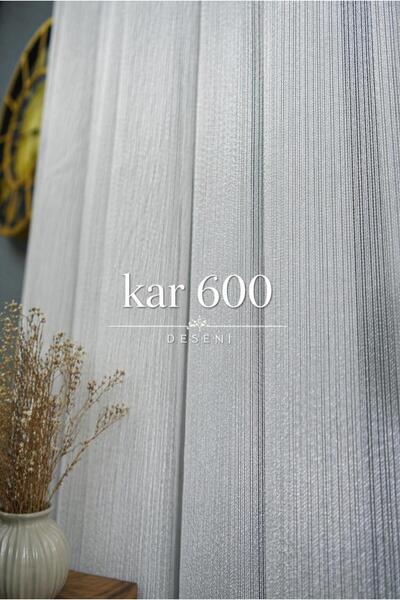 Tül Shop Yeni-Kar600 Model Tül Perde Kırışmaz 1/3 Sık Pileli Modern-Şık Tasar...