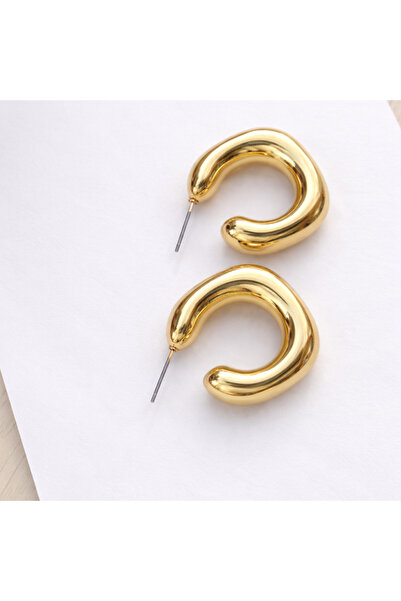 GlaMLo Accessories Χρυσά σκουλαρίκια κρίκοι