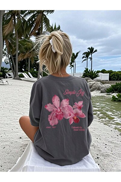 ZAVIXO Ανδρικό μπλουζάκι 100% βαμβακερό, oversized, άνετο, με φαρδιά γραμμή, ...