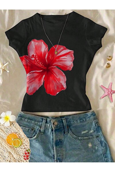 ZAVIXO Crop top din bumbac 100% pentru femei, cu croială subțire, tricou casu...