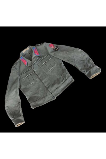kho military design 1950'ler Yugoslav Halk Ordusu (JNA) Battledress Yün Ceket...
