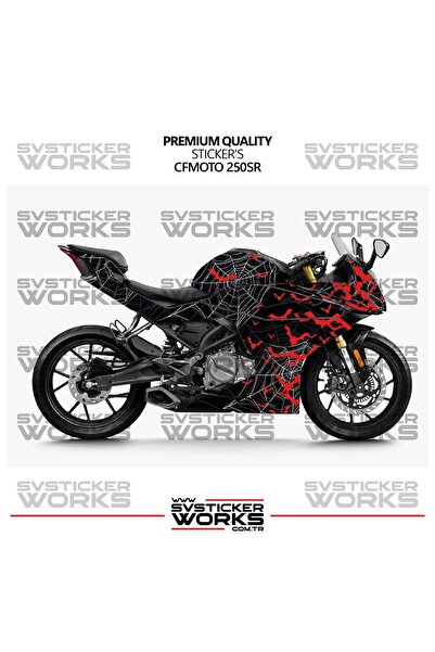 ARONA CFMOTO 250SR Kaplama Sticker Crimson Web Design Motor Kaplama Modeli Ha...