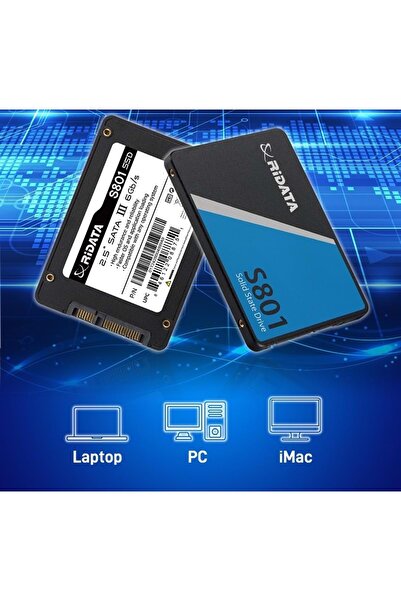 ridata 512GB Sata III S801 Read Up 520MB/s SSD Disk