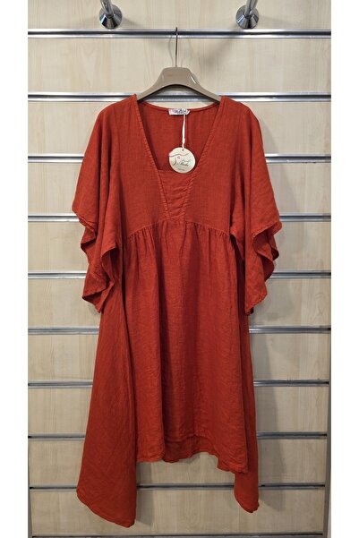 Park Moda Κοντό λινό φόρεμα