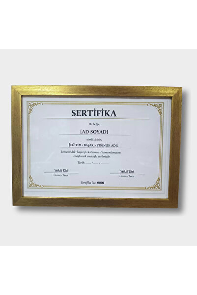 VenaHomeConcept A4 Çerçeve | 21x29.7 cm | Camlı | 5 Renk | Sertifika, Diploma...