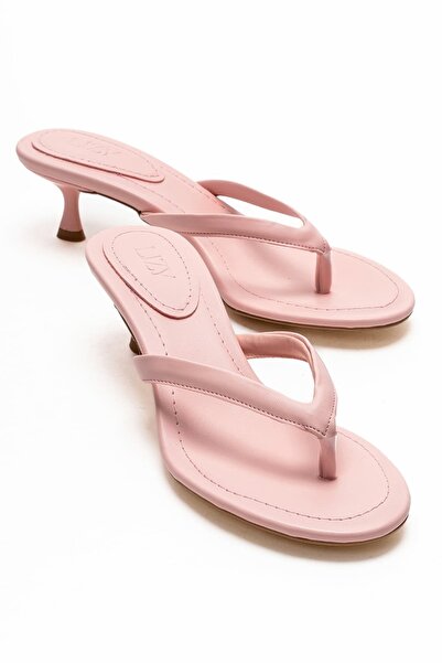 Lizy Shoes Γυναικείες δερμάτινες σαγιονάρες με τακούνι, κομψές, καθημερινές, ...