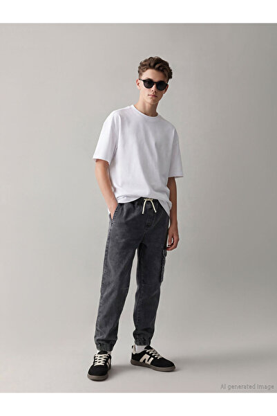 LC Waikiki Esvab • Modern & Distinctive Relaxed Fit Boys' Cargo Jean Pants