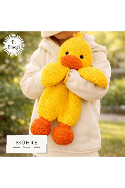 mühre Ördek Bebek Çocuk Uyku Arkadaşı Bebekler İçin Hediye, %100 Pamuklu Orga...