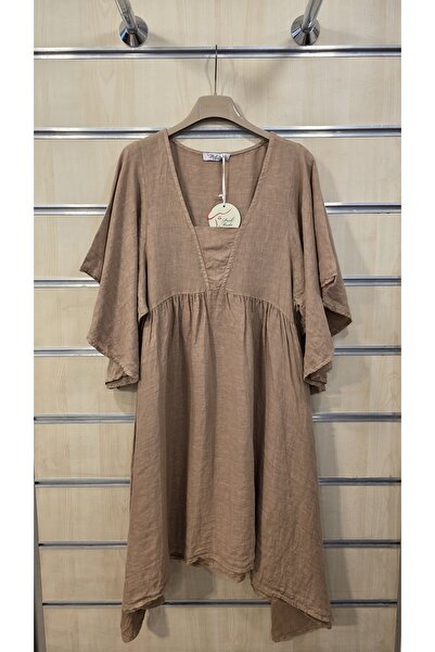 Park Moda Κοντό λινό φόρεμα