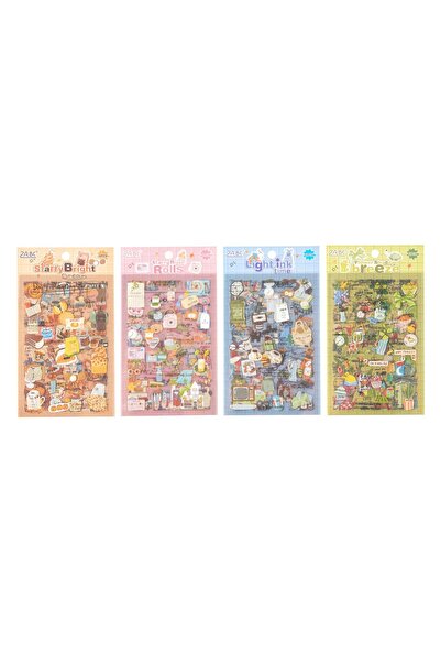 Markasız ucuz Vintage Temalı Dekoratif Sticker Sayfası 133-59