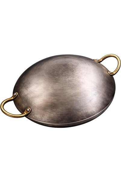 Generic Indian Traditional Iron Kadhai or Kadai – 9 Inch (22.5 cm Diameter, Small Size)