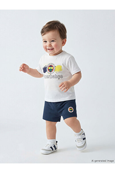 LC Waikiki Trendlucky Fenerbahçe Printed Baby Boy T-Shirt and Shorts with Dif...