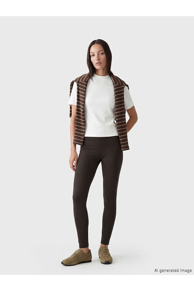 LC Waikiki Nevavm High Waist Women's Sports Leggings with Difference