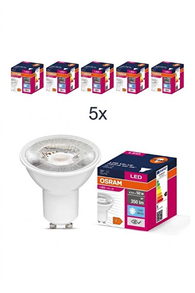Osram GU10 Led Ampul 4.5W 6500K Beyaz (5 Adet)