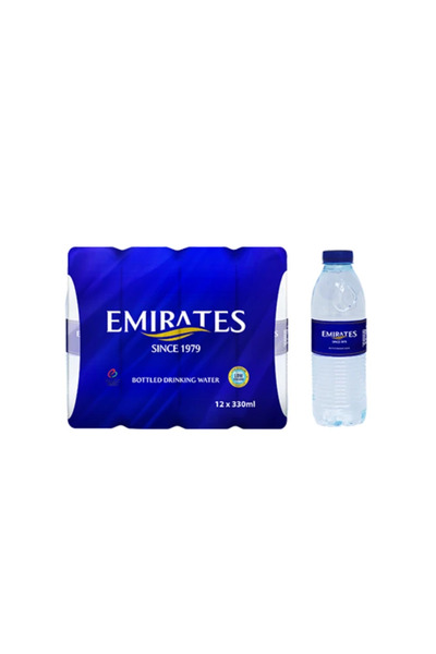 The Emirates مياه الشرب الطبيعية الإماراتية 330 مل × 12 عبوة
