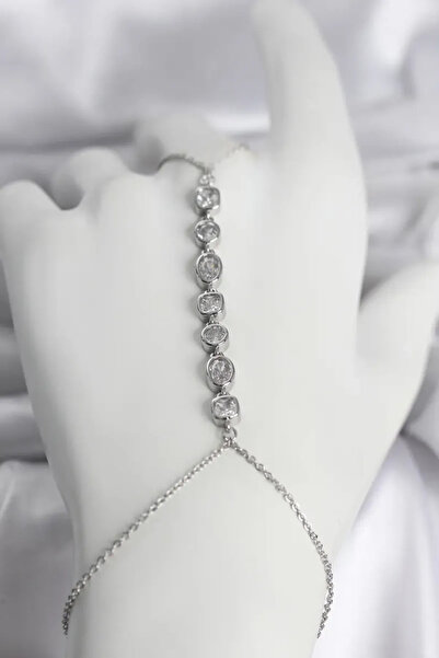 naque Brass Silver Color Rowed Zircon Stone Women's Shahmeran - Tj-Sn756