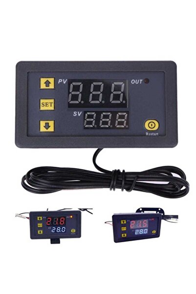DRMaker Elektro W3230 Dijital Sıcaklık Kontrollü Termostat Cihazı - 12 VOLT D...