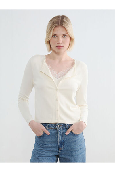 LC Waikiki I Zero Roba Collar Women's Knitwear Cardigan from Freezen Store