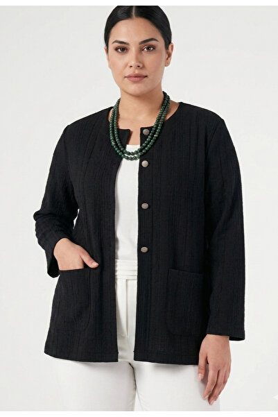 MAXLEVEL MODA Büyük beden ceket hırka