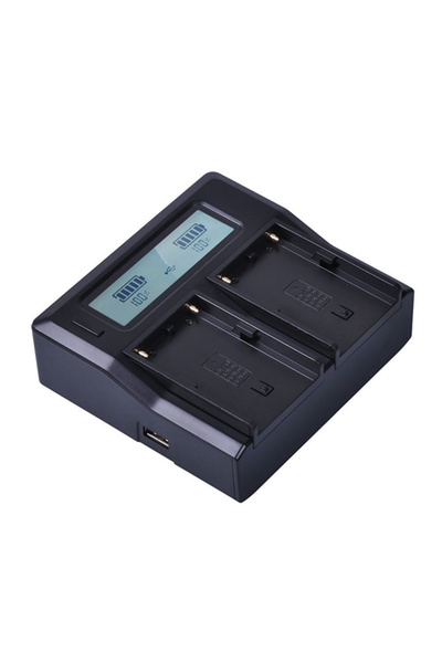 DUAL DIGITAL Battery Charger For Sony NP-F970