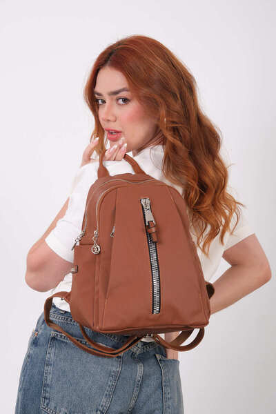 Morpelikan Women's Waterproof Adjustable Back Strap 6-Compartment Zipper Deta...