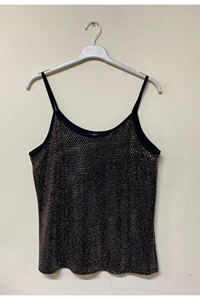 Javelin Collection Stylish Bluz with Thin Straps and Sparse Sequence