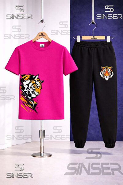 SS SİNSER Παιδικό Σετ Φόρμας με Στάμπα ΚΕΦΑΛΙ ΤΙΓΡΗΣ ΣΑΓ ΜΠΑΚΑΝ
