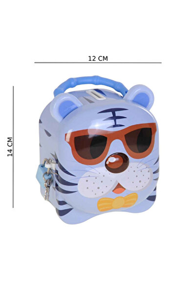 KESKİN SOUND Metal Lion Piggy Bank with Vacuum Bag and Key