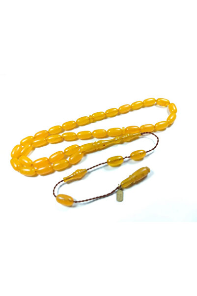 İskeçe Tesbih Ayhan Turan Usta İşi İmzalı 0.6 Milim Διαφανές Κεχριμπάρι Συμπι...