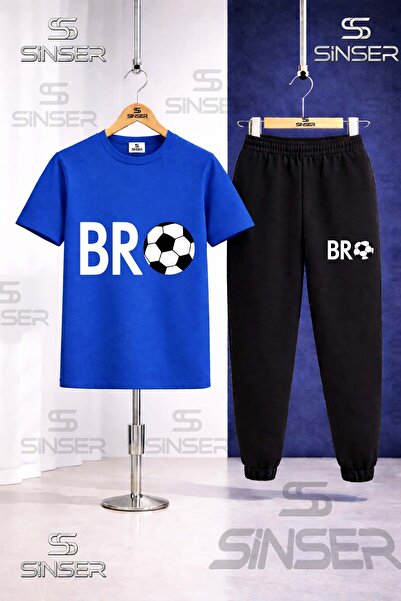 SS SİNSER Παιδικό Σετ Φόρμας με Στάμπα BRO TOP YAZI BYZ