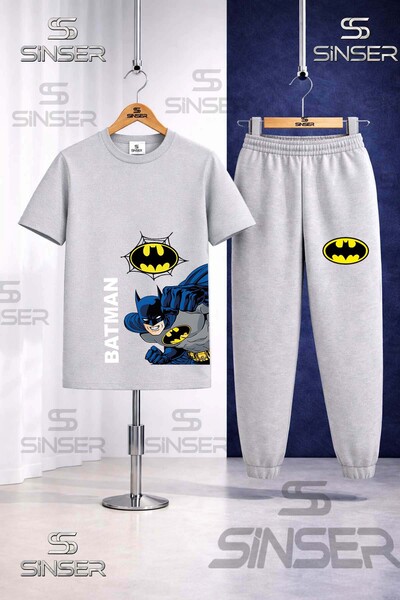SS SİNSER Παιδικό σετ φόρμας με στάμπα BATMAN YAN KNUCKLE WRITING BYK