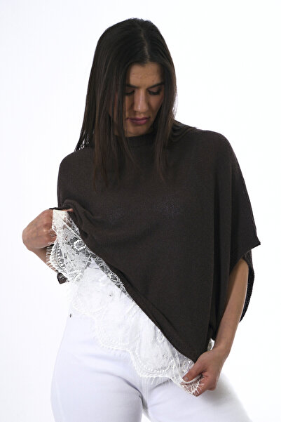 ABBRA Women's Short Sleeve Lace Sweater