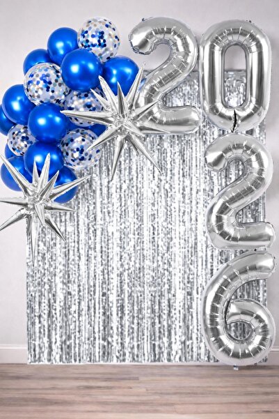 Patladı Gitti 2026 Graduation Party Set – Blue Chrome Pole Star Concept with ...