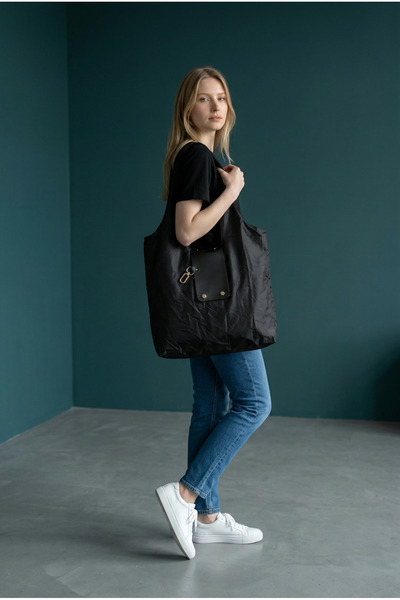 NZCLUB Capsule Club Κομψή πτυσσόμενη τσάντα για ψώνια και μπρελόκ