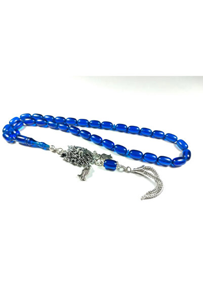 İskeçe Tesbih Γερμανική επάργυρη φούντα με συνδυασμό ζαριών και κεχριμπαρένιο...