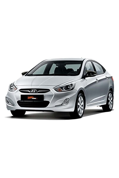 Fym غطاء مرآة جانبية بمؤشر ضوئي لسيارات هيونداي أكسنت بلو 11- / i30 12-17 / إ...