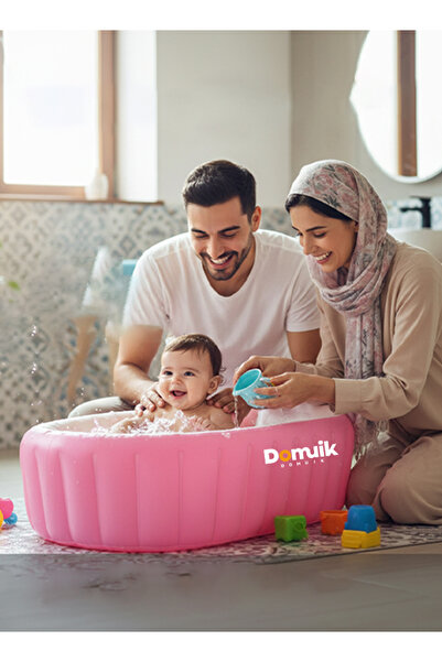 Domuik حوض استحمام قابل للنفخ للأطفال، حوض استحمام محمول للأطفال الصغار، حوض ...