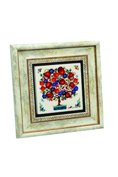 Sadrazam Πίνακας με σχέδιο δέντρου ρόδιου σε φυσική πέτρα 20X20KRG-147