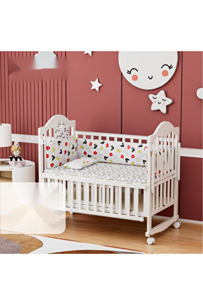 Trendbaby Stylish Wooden Baby Crib with Slim Design and Comfortable Sleeping ...