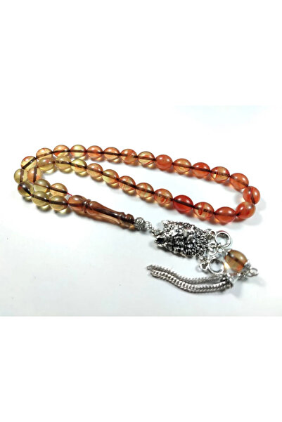 İskeçe Tesbih Γερμανική ασημένια φούντα με κεφαλή λύκου, συνδυασμός 0.6 Delim...