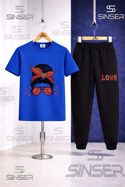 SS SİNSER Παιδικό Σετ Φούτερ με Μπλουζάκι με Σχέδιο ΚΟΥΜΠΑΡΑΣ με Γυαλιά και Κ...