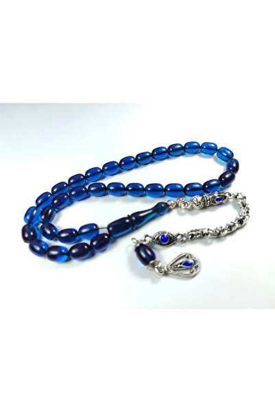 İskeçe Tesbih Μινέλι Γερμανική Ασημένια Φούντα με Συνδυασμό Γερμανικών Ζαρών