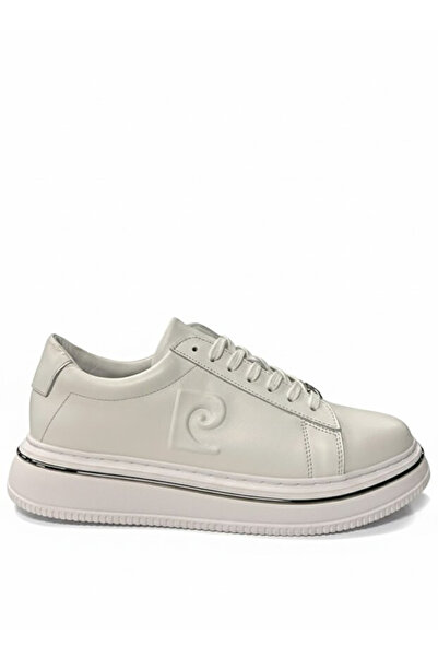 Pierre Cardin Λευκά Premium Sneaker Ανδρικά Ελαφριά Άνετα Παπούτσια με Σόλα
