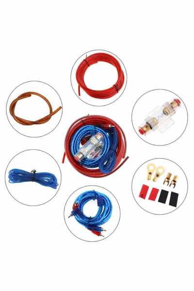 OEM Πλήρες κιτ καλωδίων και ασφαλειών για υπογούφερ 1500W.